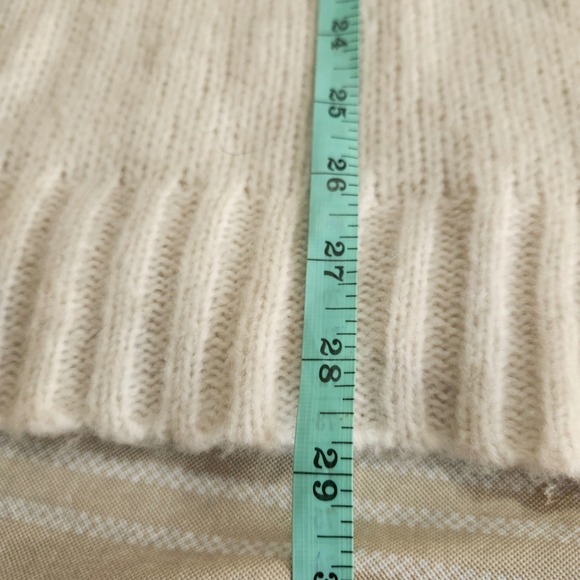 Aerie Fair Isle Turtleneck Sweater Red Cream Pink Soft‎ Oversized Slouchy Medium - Picture 12 of 12